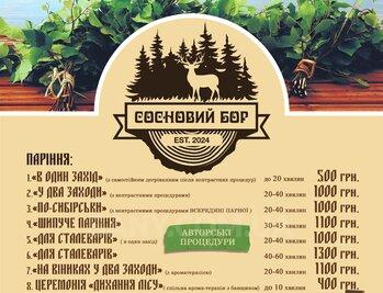 Bath and health complex «Sosnovy Bor» reviews, bath/sauna Kyiv Darnitsky district Lesnaya st., 113, photo, address with a travel card.