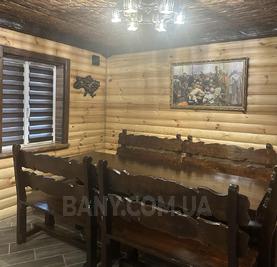 Wood-fired sauna «At Kobzarʼs» on Troeschyni reviews, bath/sauna Kyiv Desnyansky district Pushkin st. 12a, Troyeshchyna village, photo, address with a travel card.