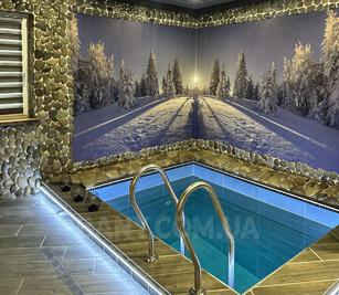 Wood-fired sauna «At Kobzarʼs» on Troeschyni reviews, bath/sauna Kyiv Desnyansky district Pushkin st. 12a, Troyeshchyna village, photo, address with a travel card.