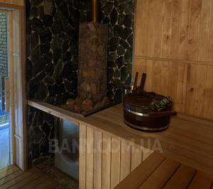 Wood-fired sauna «At Kobzarʼs» on Troeschyni reviews, bath/sauna Kyiv Desnyansky district Pushkin st. 12a, Troyeshchyna village, photo, address with a travel card.