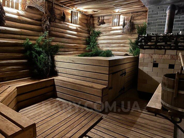 Баня Villa Malina на берегу Киевского моря с теплым бассейном. відгуки, лазня/сауна Лютиж  район улица Приморская, 92, Лютеж, Киевская область, фото, адреса з картою проїзду.