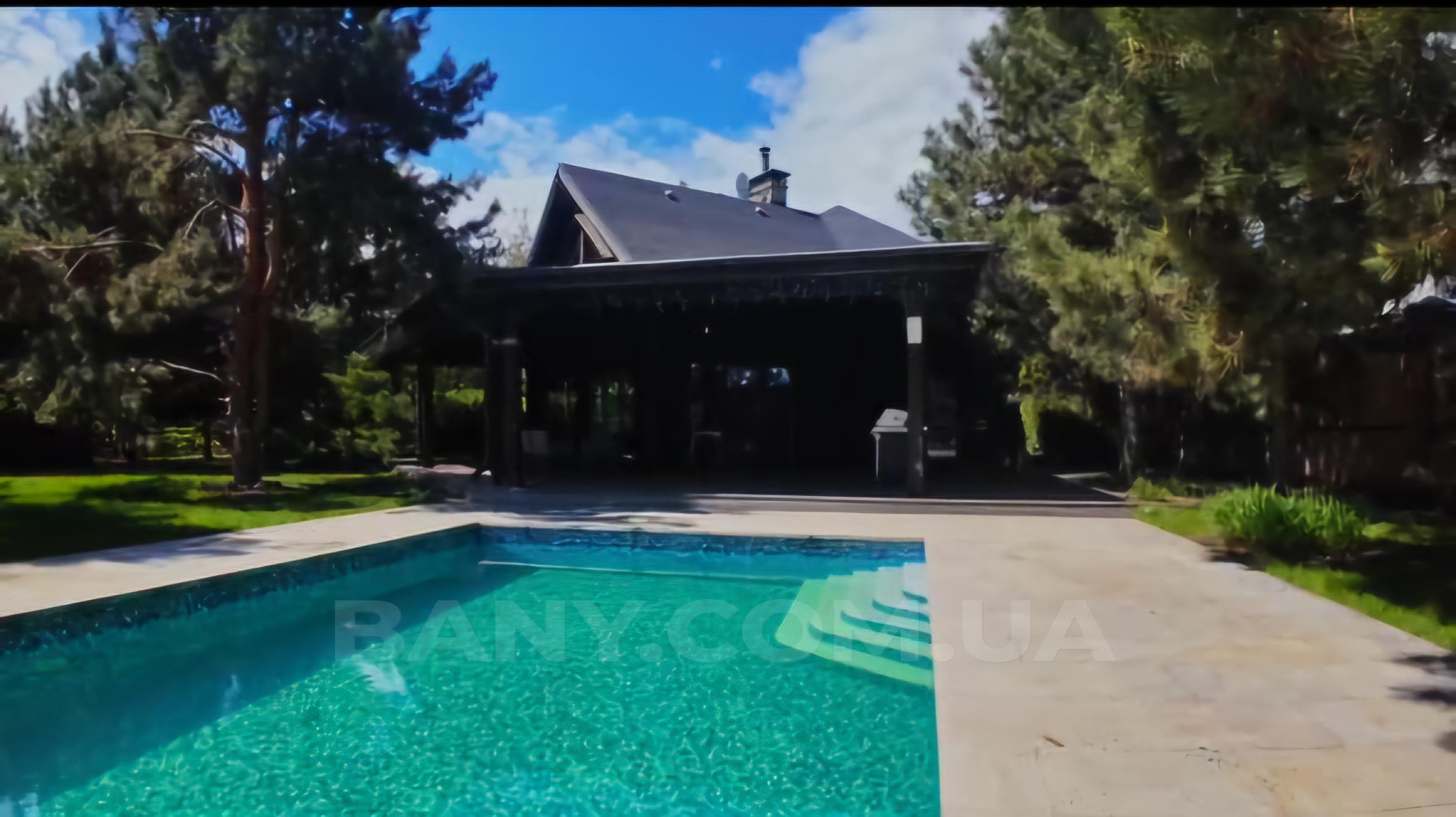 Баня Villa Malina на берегу Киевского моря с теплым бассейном. відгуки, лазня/сауна Лютиж  район улица Приморская, 92, Лютеж, Киевская область, фото, адреса з картою проїзду.